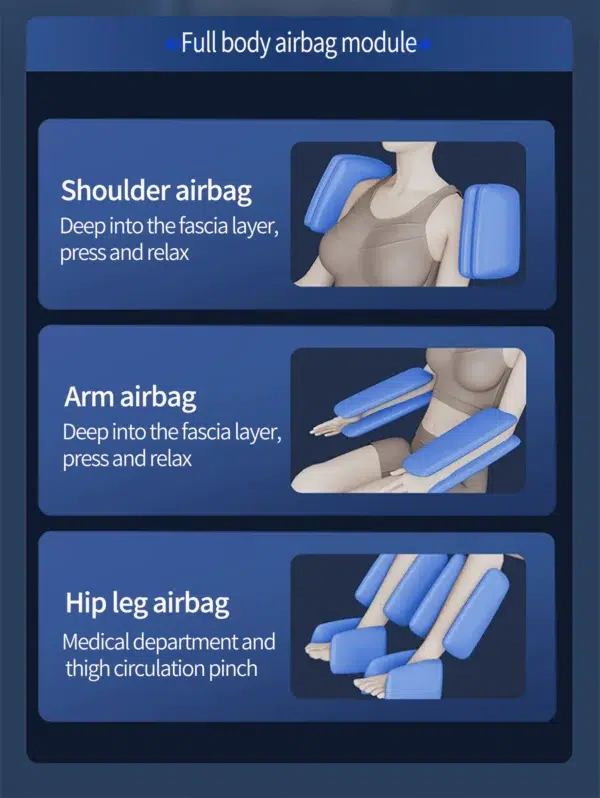 4D massage chair airbag module