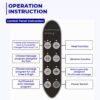 Foot and Thigh Massager operation instructions