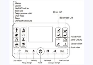 full body massage chair controls